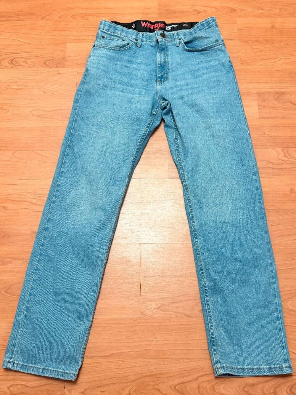 Wrangler Performance Series Jeans Mens 32 x 32  Blue Straight Leg Stretch
